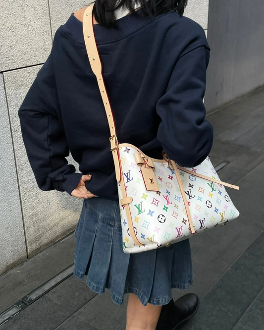 CarryAll PM Multicolorida Branca – Bolsa Feminina de Luxo