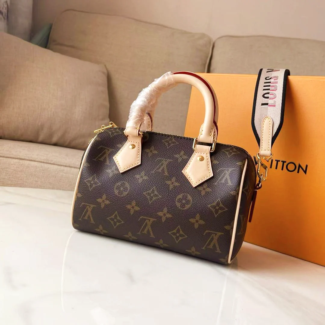 Bolsa Feminina Mini Boston Monogram Marrom