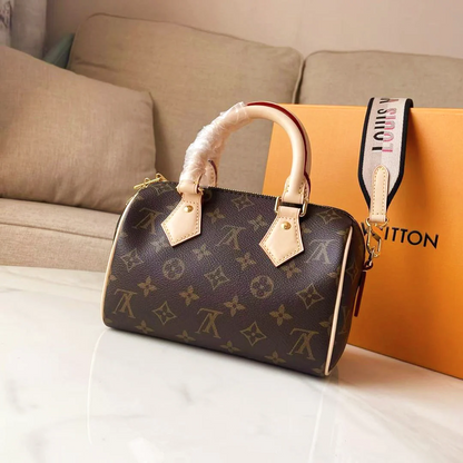Bolsa Feminina Mini Boston Monogram Marrom
