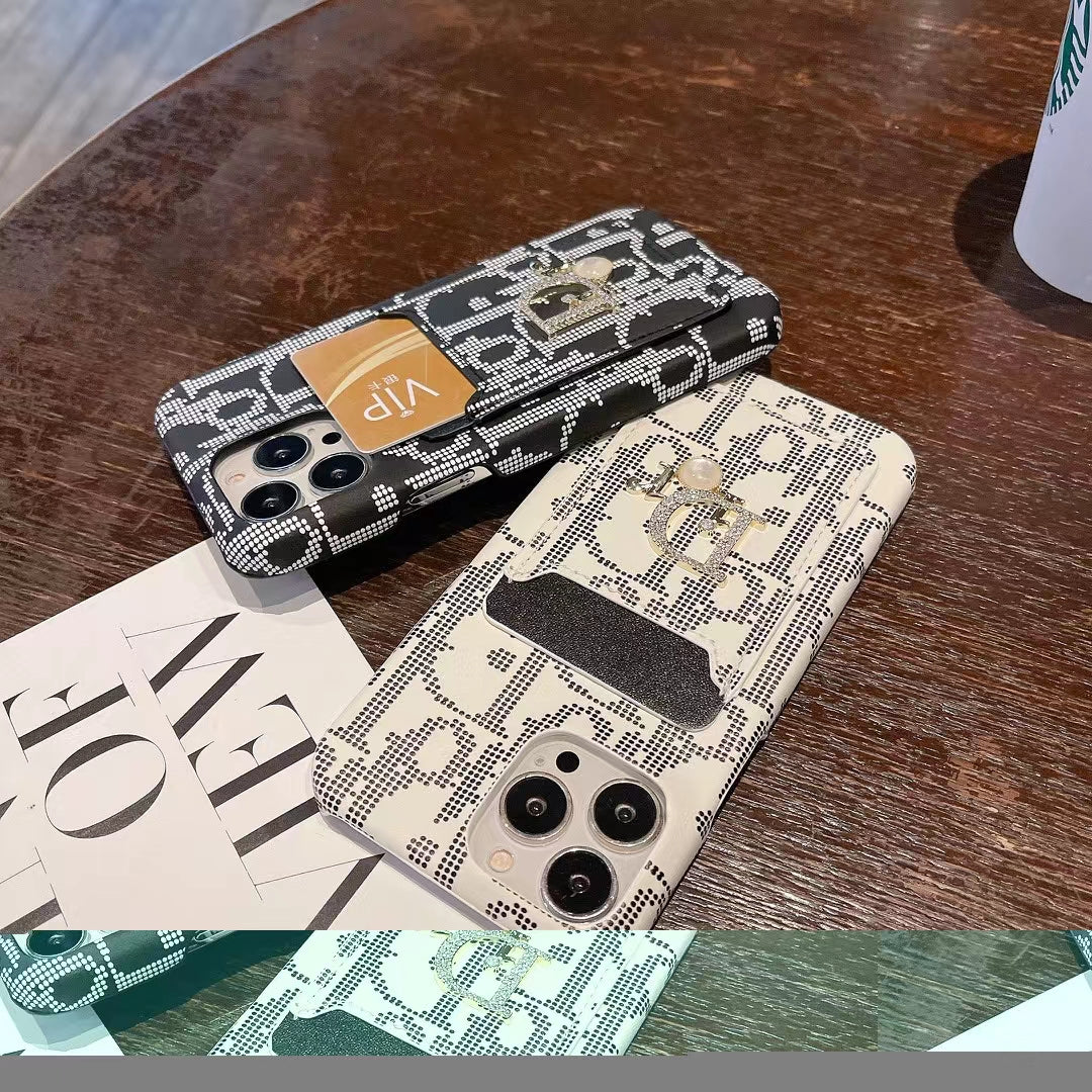 CD Trendy Card Pocket Case for iPhone
