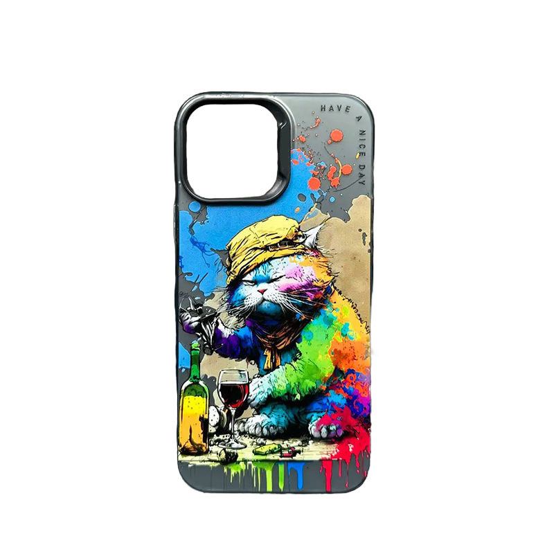 Olieverfschilderij graffiti iPhone16 Case