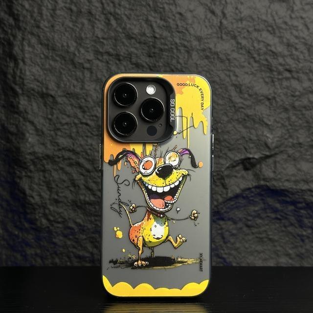 Het Hoesje van Graffiti iPhone16 van het olieverfschilderij