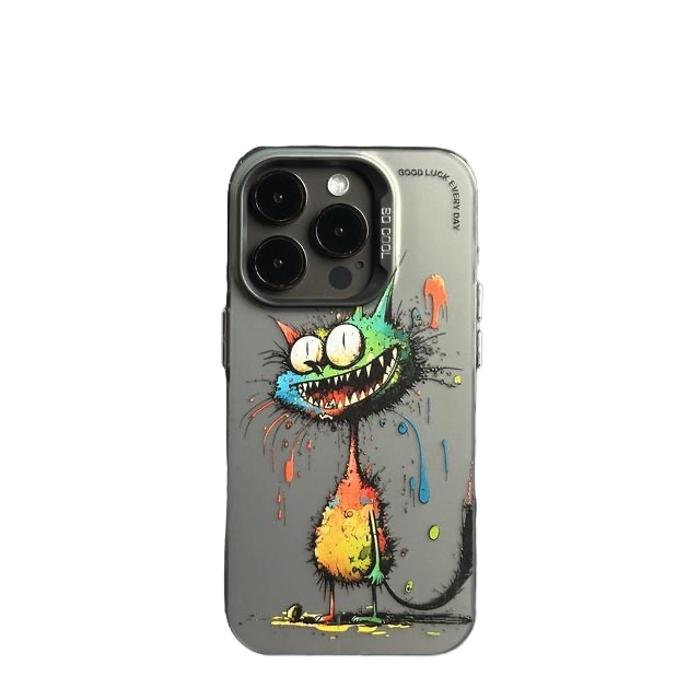 Het Hoesje van Graffiti iPhone16 van het olieverfschilderij