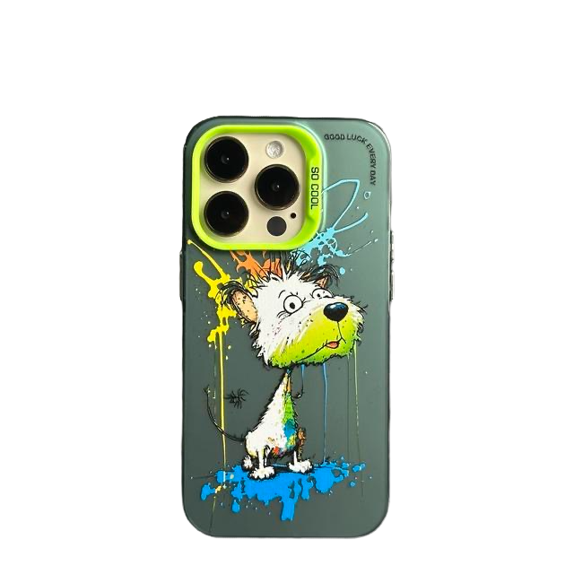 Het Hoesje van Graffiti iPhone16 van het olieverfschilderij