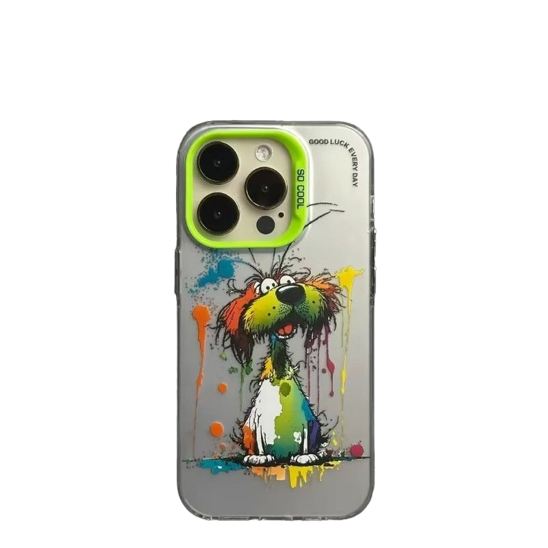 Het Hoesje van Graffiti iPhone16 van het olieverfschilderij