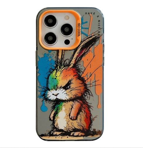 Olieverfschilderij graffiti iPhone16 Case