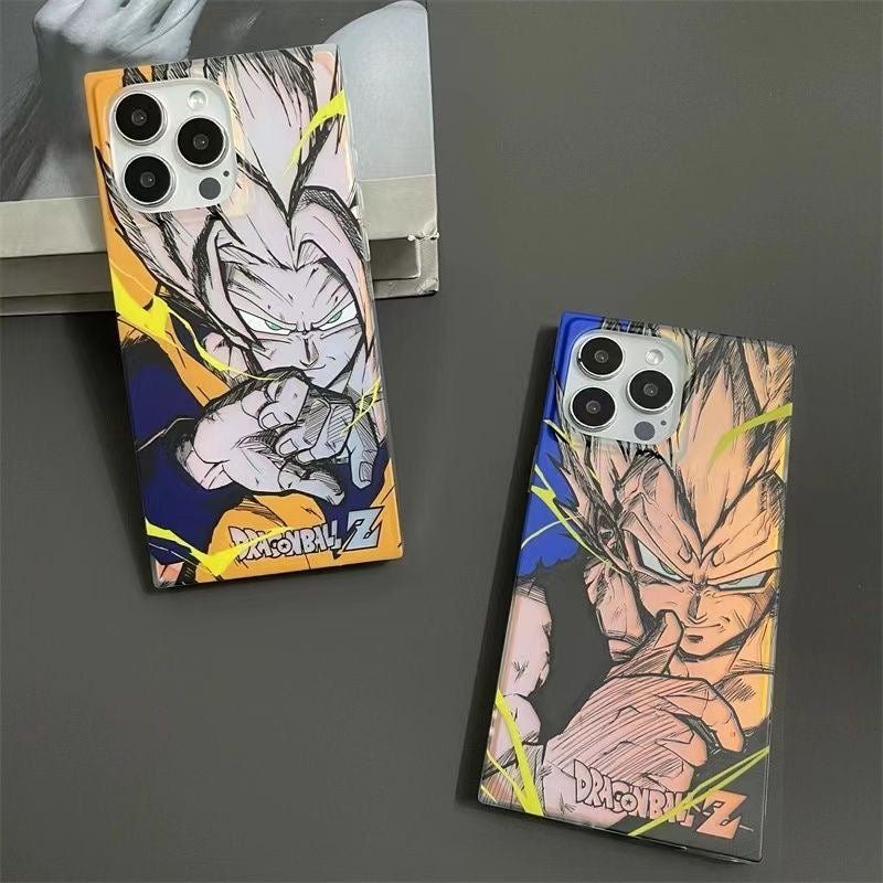 Estuche de iPhone de anime cuadrado