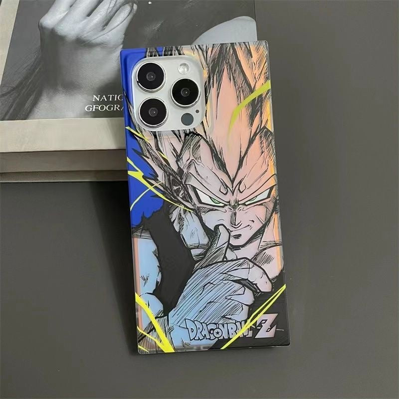 Estuche de iPhone de anime cuadrado