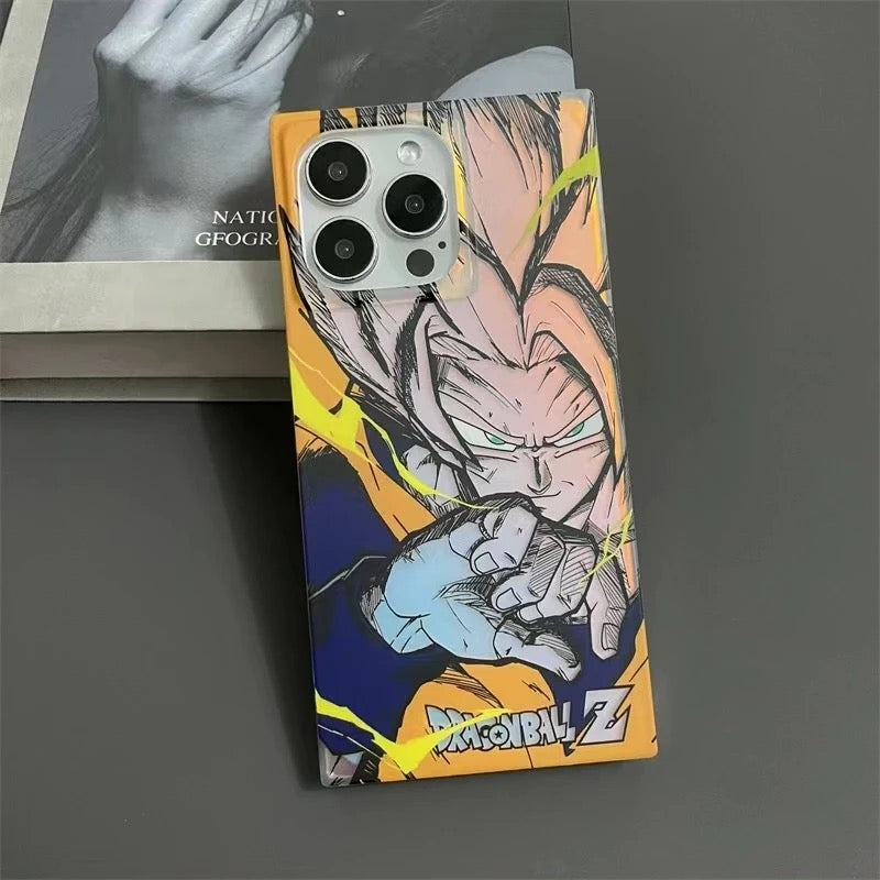 Estuche de iPhone de anime cuadrado