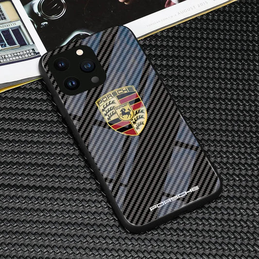 Étui iPhone de logo de voiture à la mode