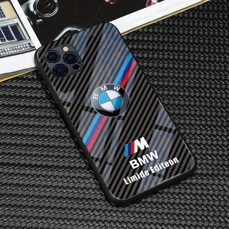 Étui iPhone de logo de voiture à la mode