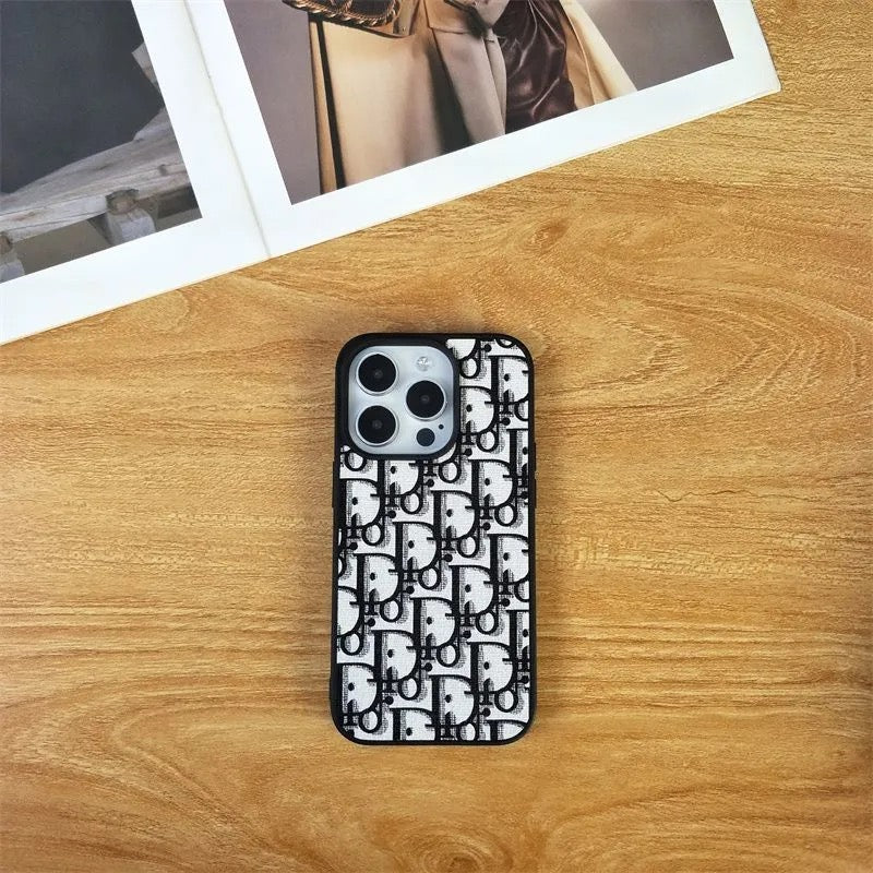 Luxe klassieke cd grijze iPhone -hoes