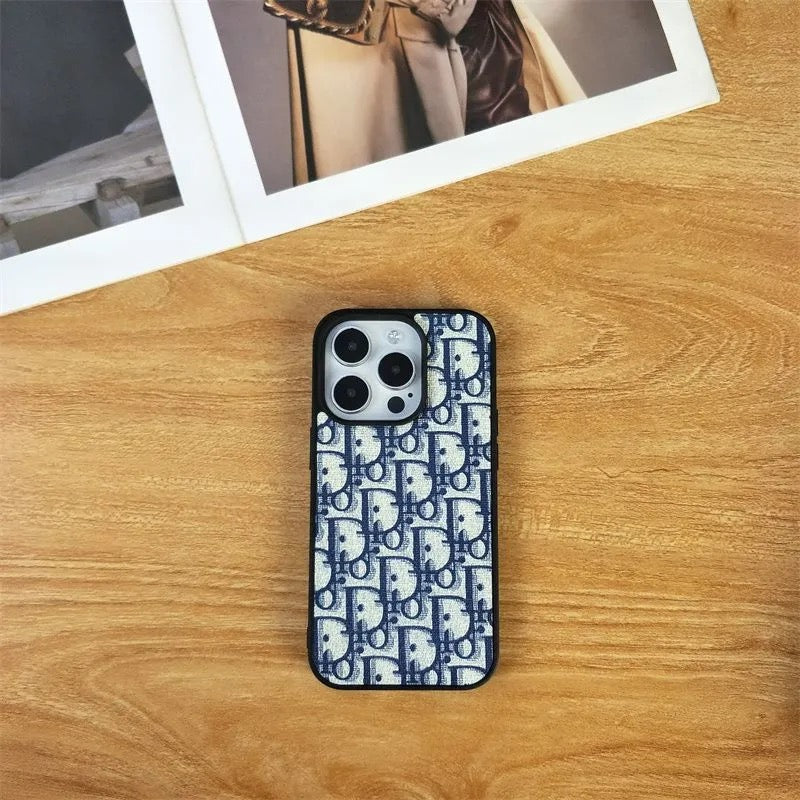 Luxe klassieke cd grijze iPhone -hoes
