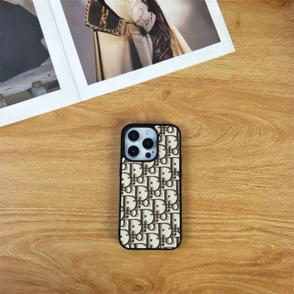 Luxe klassieke cd grijze iPhone -hoes