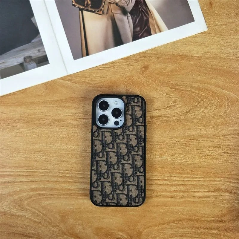 Luxe klassieke cd grijze iPhone -hoes