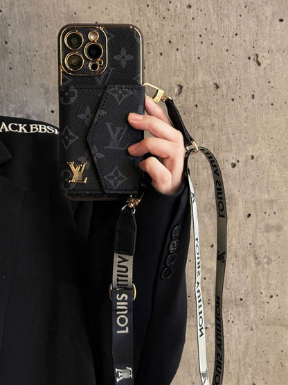Black iPhone Case 2001 | Accordion card holder (subject to the video)
