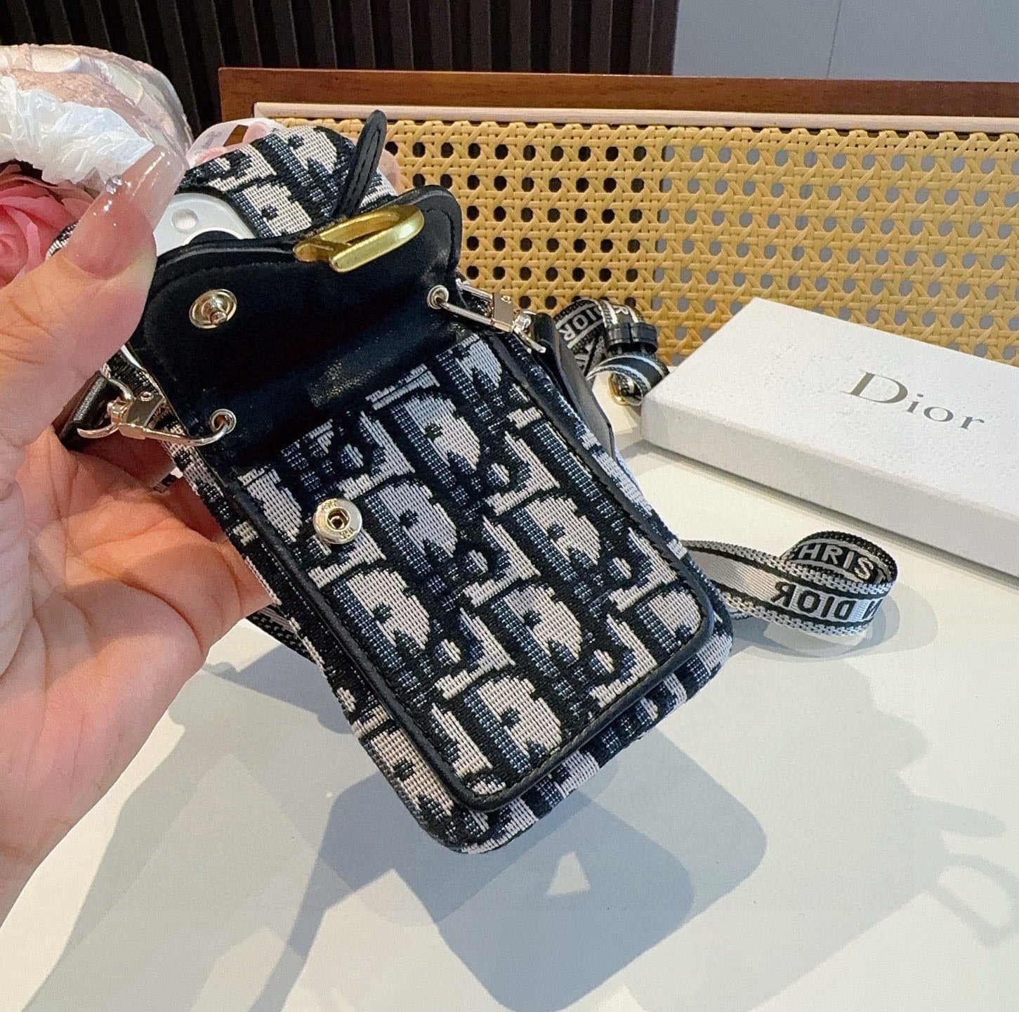 Dior Saddle Card Holder Phone Case