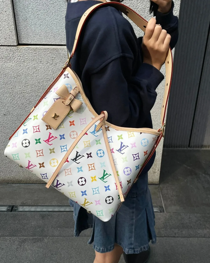 CarryAll PM Multicolorida Branca – Bolsa Feminina de Luxo