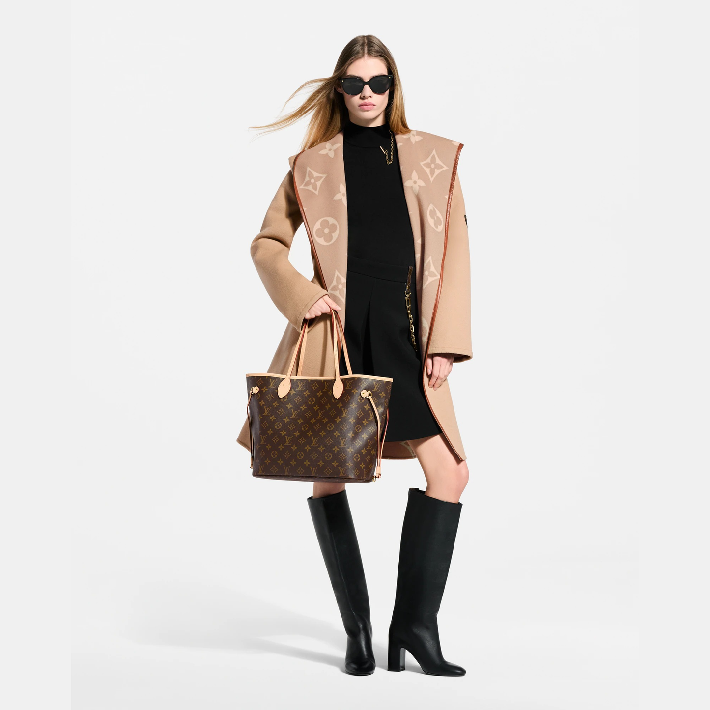 Neverfull MM – Bolsa Tote Feminina Monogram de Luxo