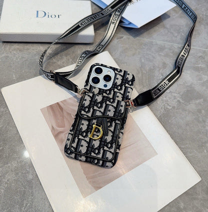 Dior Saddle Card Holder Phone Case