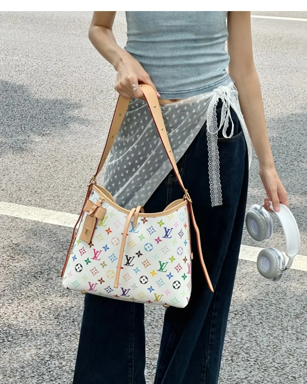 CarryAll PM Multicolorida Branca – Bolsa Feminina de Luxo
