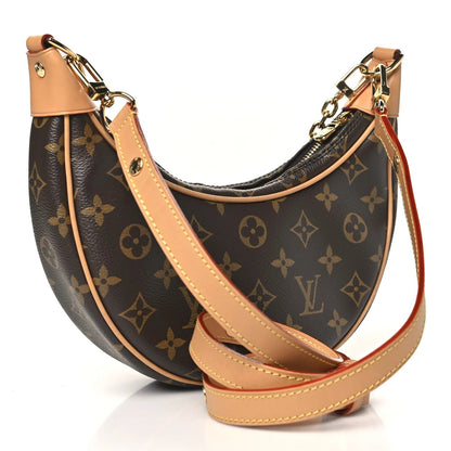 Loop – Bolsa Feminina Meia-Lua Monogram de Luxo