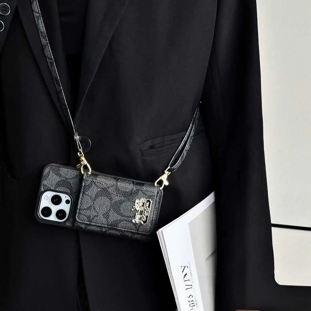 Coach iPhone Case with cardholder