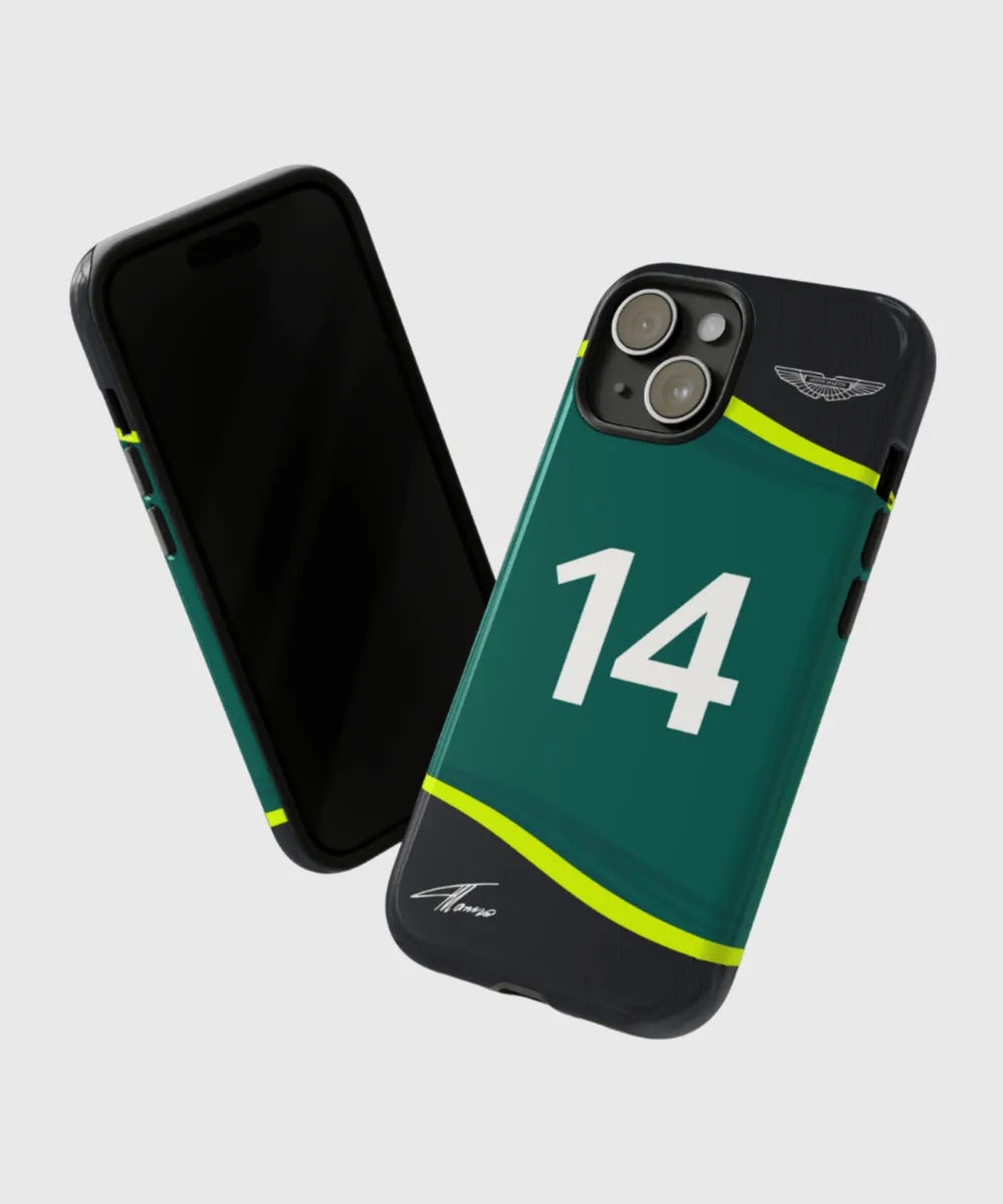 Fernando Alonso Aston Martin Coque Pour Téléphones