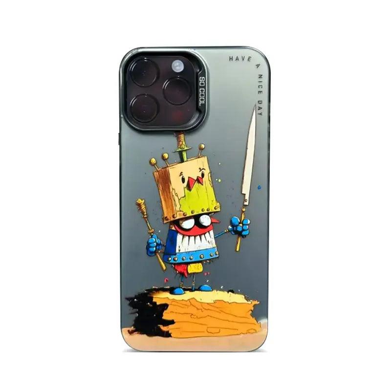 Het Hoesje van Graffiti iPhone16 van het olieverfschilderij