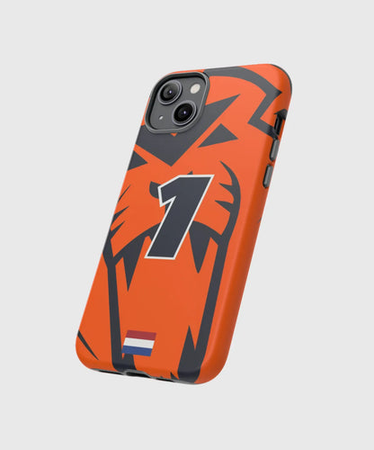 Étui de téléphone au lion néerlandais Max Verstappen