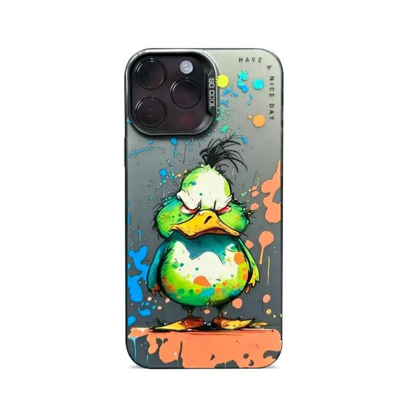 Het Hoesje van Graffiti iPhone16 van het olieverfschilderij