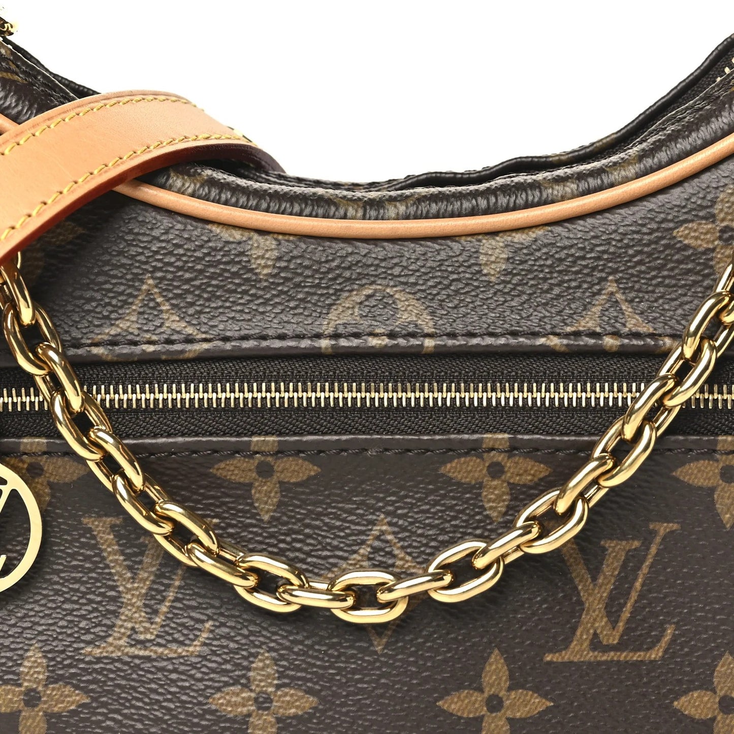 Loop – Bolsa Feminina Meia-Lua Monogram de Luxo