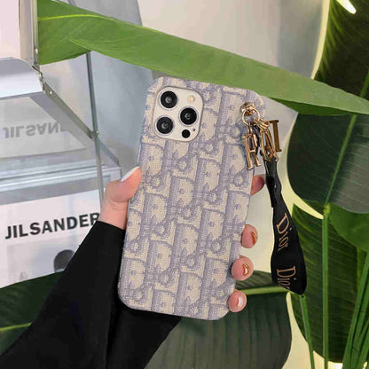 Chic CD Lady iPhone Case with Designer Keychain