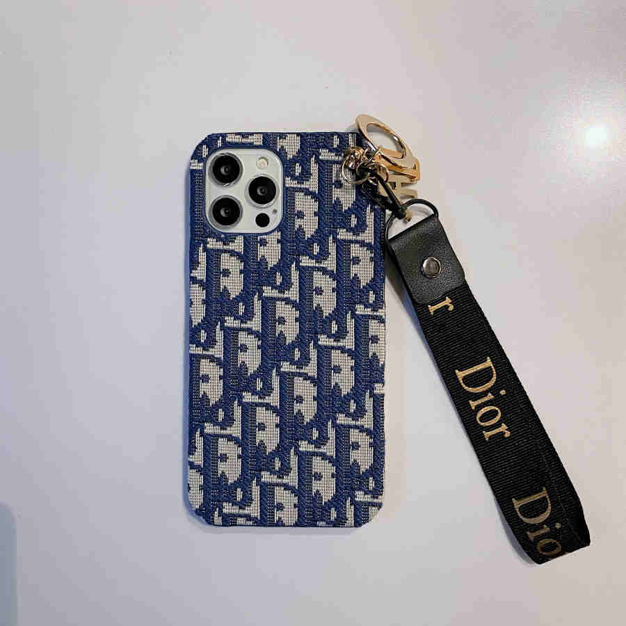 Chic CD Lady iPhone Case with Designer Keychain