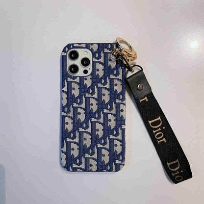 Chic CD Lady iPhone Case with Designer Keychain