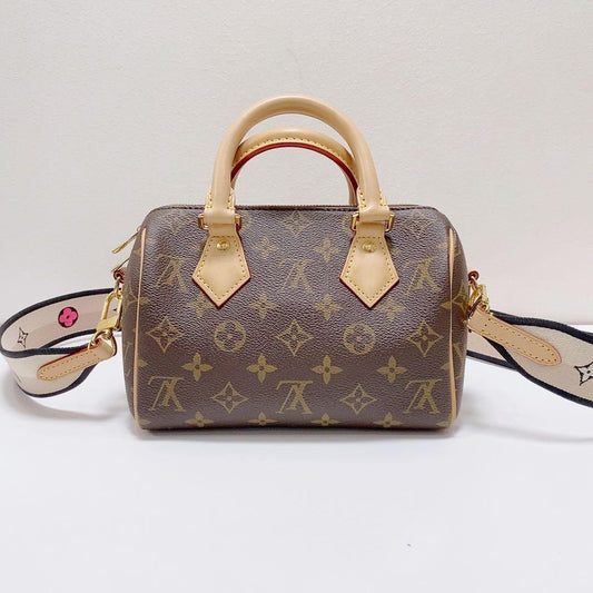 Bolsa Feminina Mini Boston Monogram Marrom