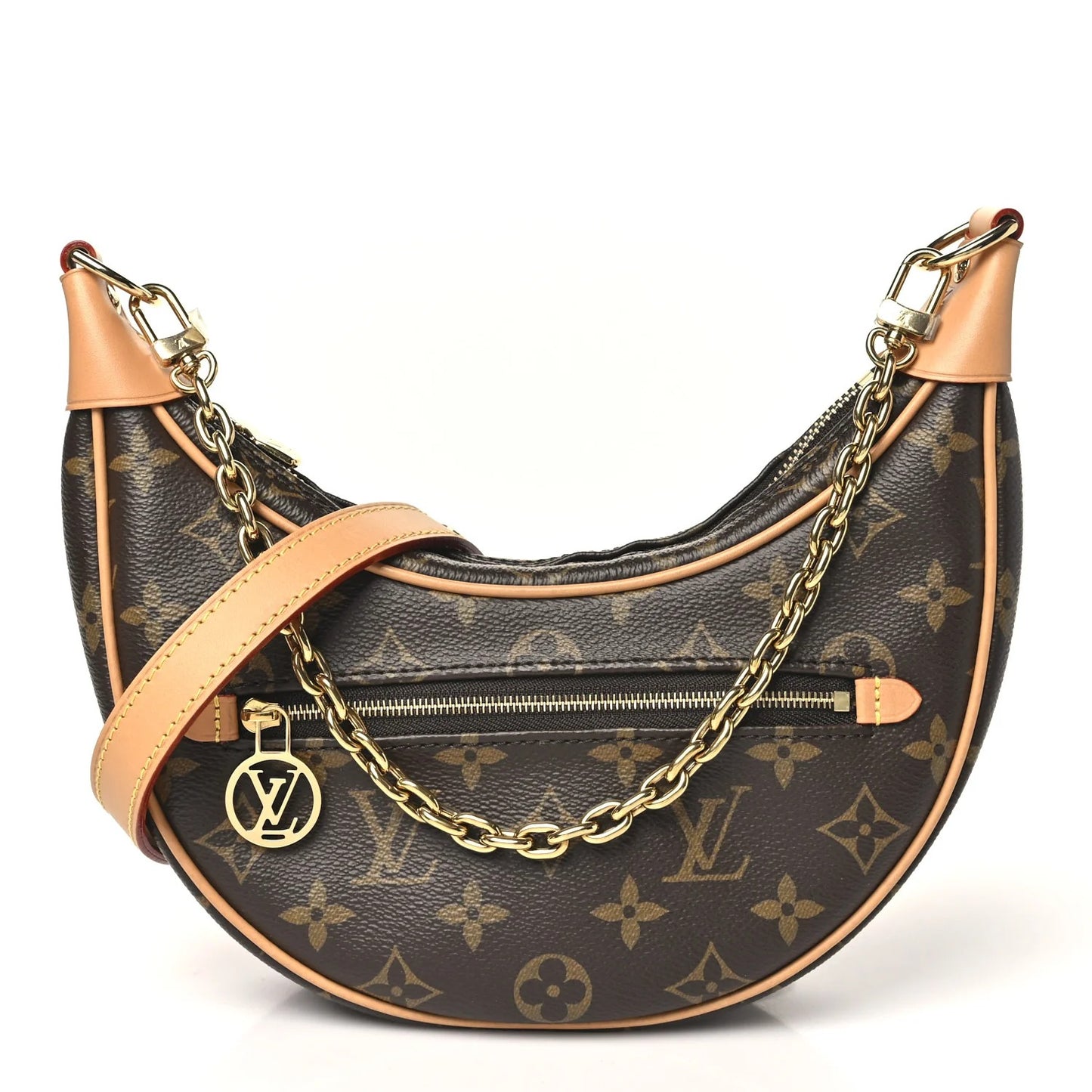 Loop – Bolsa Feminina Meia-Lua Monogram de Luxo
