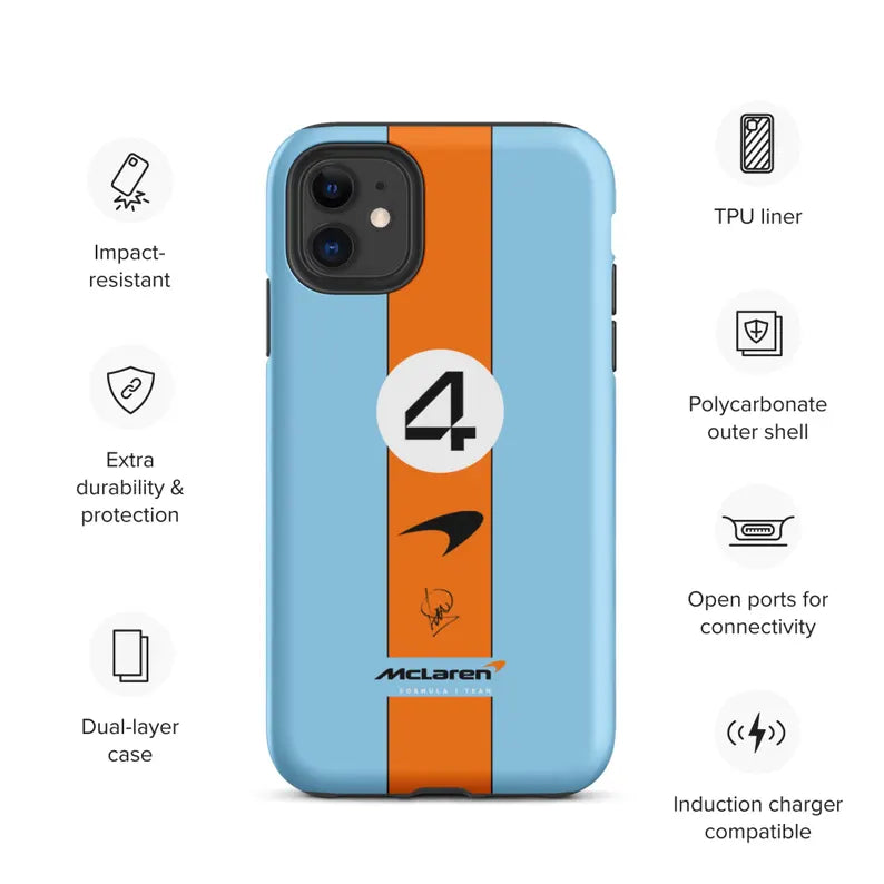 McLaren Gulf Livery Sepecial Edition F1 Lando Norris iPhone Case