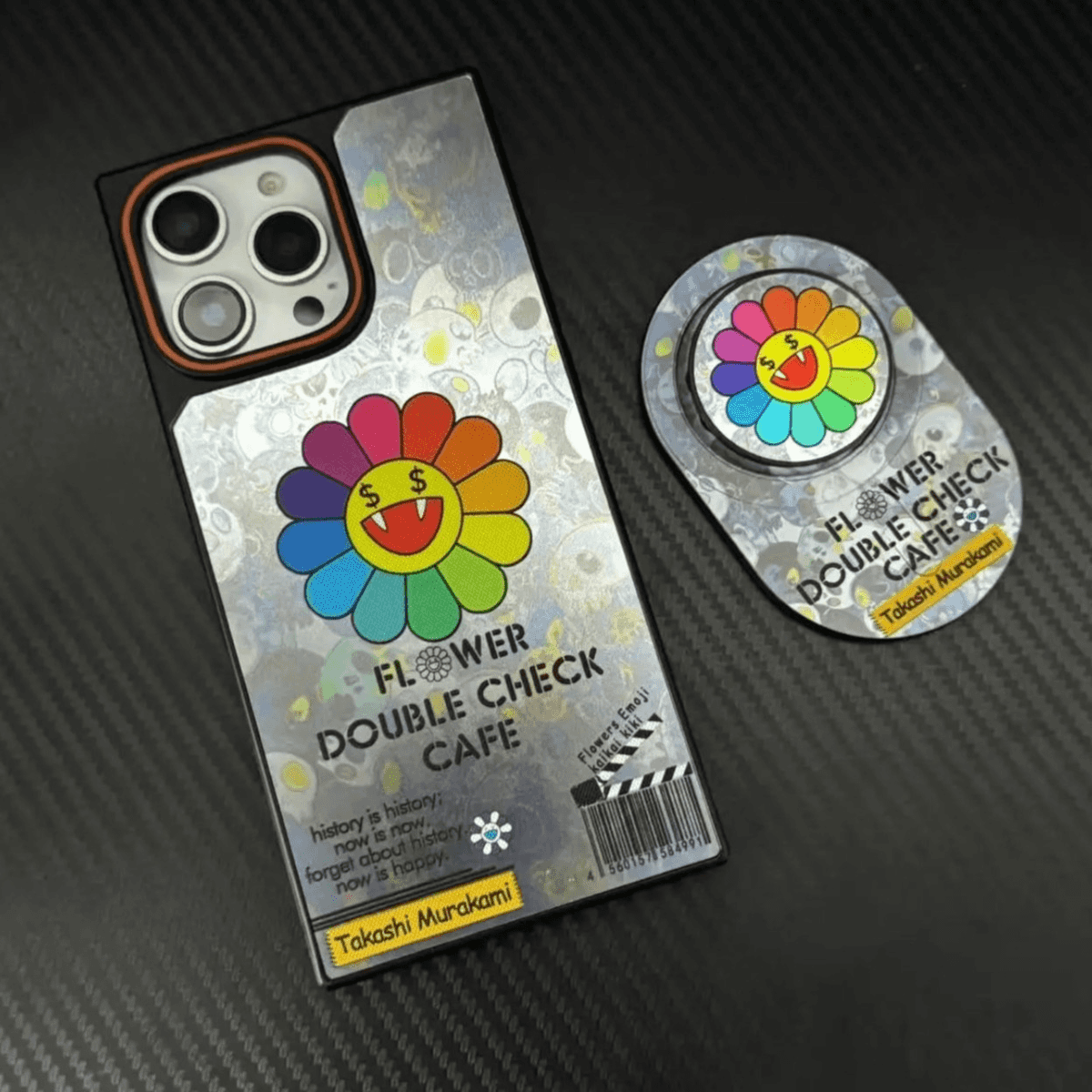 Electroplating square sunflower iPhone case
