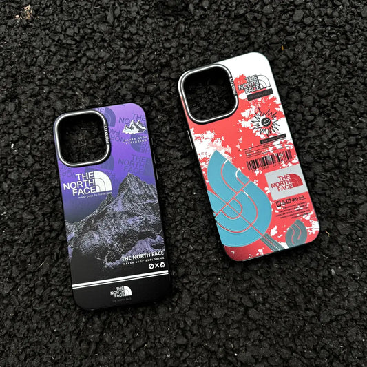 Gepersonaliseerde gradiënt trendy Snow Mountain iPhone -hoesje