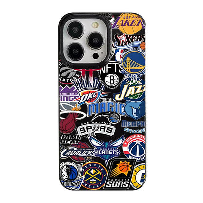 Fashionable basketball team logo iPhone case
